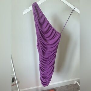 Princess Polly Vibrant Purple One-Shoulder Dress
